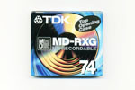 TDK md-rxg80eb в упаковке, вид спереди